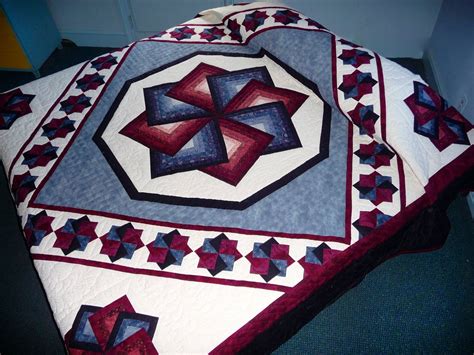 Amish Star Spin Pattern Quilt also called by QuiltsByAmishSpirit