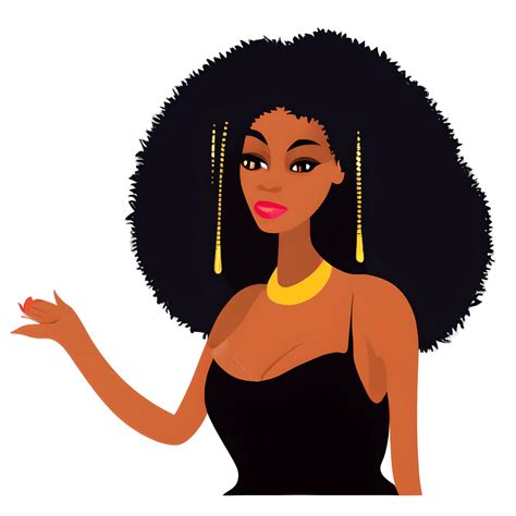 Thick Beautiful Black Girl Magic Melanin Black Woman Png Afro