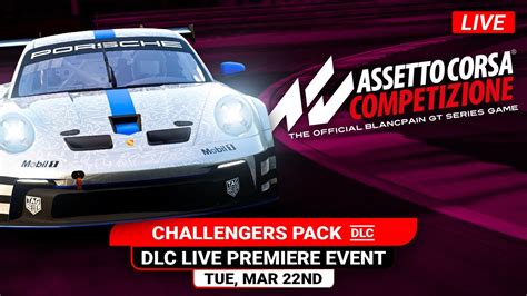 Brand New Assetto Corsa Competizione Content Challengers Pack DLC