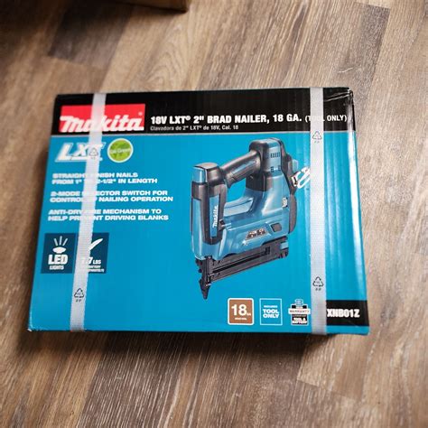 Makita Lxt 18v Li Ion 2 In 18 Gauge Brad Nailer Tool Only Xnb01z New 761768397930 Ebay