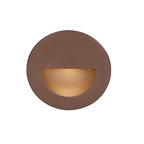 Wac Lighting 4 Watt Line Voltage 3000k Bronze Integrated Led Round Wall Or Stair Light Wl Led300