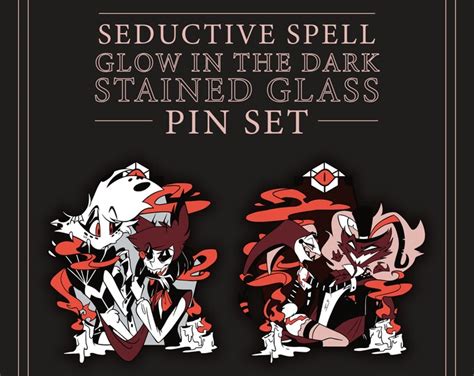 Limited Le Hazbin Hotel Helluva Halloween Glow In The Dark Enamel Pin