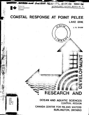 Fillable Online Publications Gc Canada Centre For Inland Waters