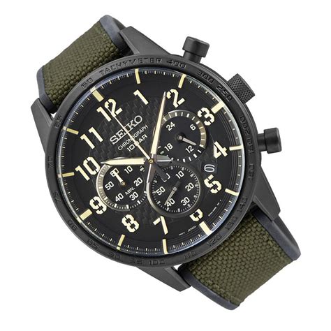 Reloj Hombre Deportivo Seiko Neosports SSB369P1 Chrono Dial Negro 45