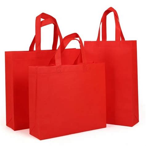 Handle Type Loop Handle Plain Non Woven Laminated Bags For Shopping