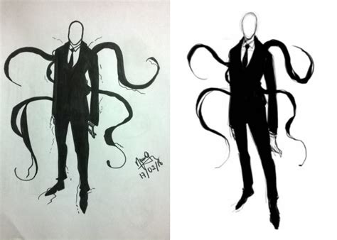 Easy Slender Man Drawings