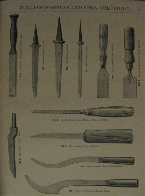 Mortice Chisels William Marples And Sons Ltd