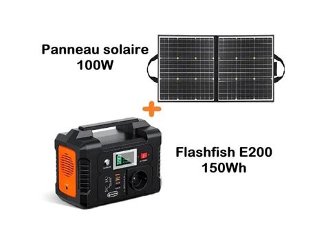 Carregador Solar Wh Flashfish E Kit De Painel Solar Port Til W