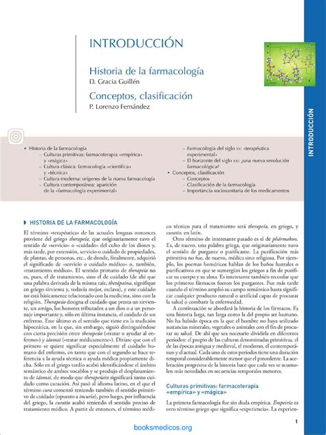 Velázquez Farmacología Básica y Clínica Paginas INTRODUCCION