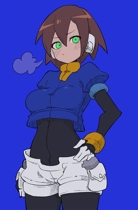 Safebooru 1girl Absurdres Aile Mega Man Zx Black Bodysuit Blue