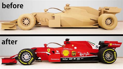 Incredible Cardboard Formula 1 Car By The Q Daily Design Inspiration