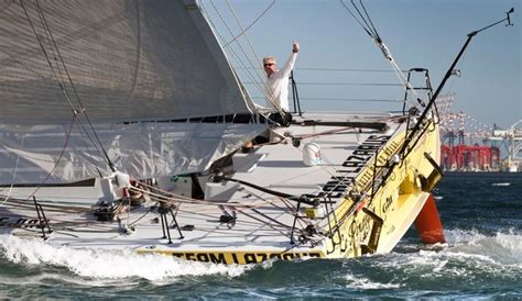 Velux Oceans Brad Van Liew Wins First Leg In Cape Town Yacht