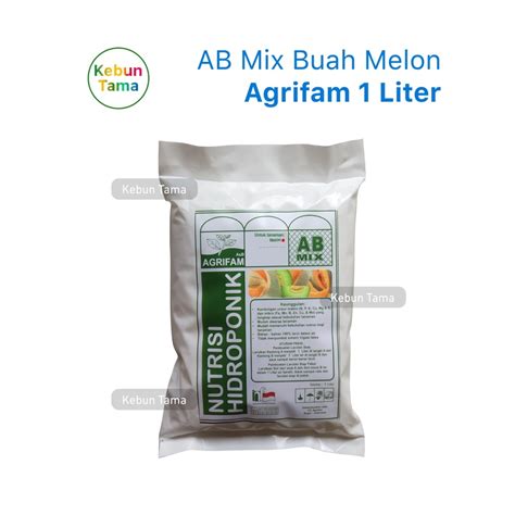 Jual Nutrisi AB Mix Hidroponik Buah Melon Agrifam 1 Liter Shopee