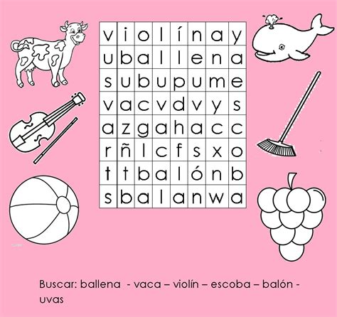 Ejercicio De Sopa De Letras Palabras Con B Y V Images And Photos Finder