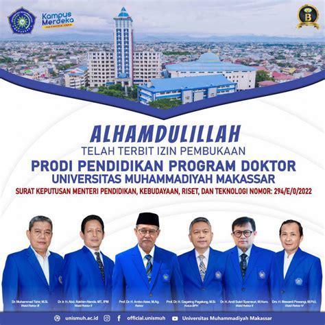 Alhamdulillah Program Doktor Pendidikan Unismuh Raih Izin