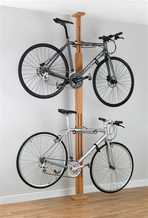 Stylish Wooden Apartment Bike Rack Bike Storage