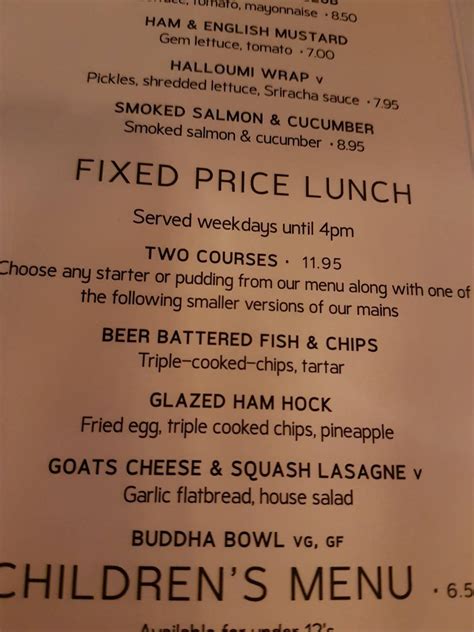 Menu At The Crown And Treaty Pub And Bar Uxbridge 90 Oxford Rd