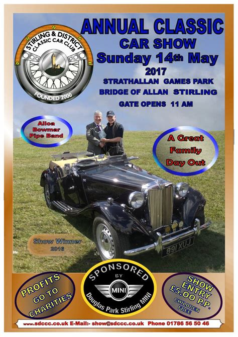 Classic Car Show Sunday 14th May Bridge Of Allan Community Council