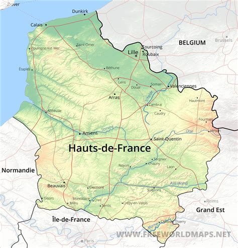 Hauts-de-France Map