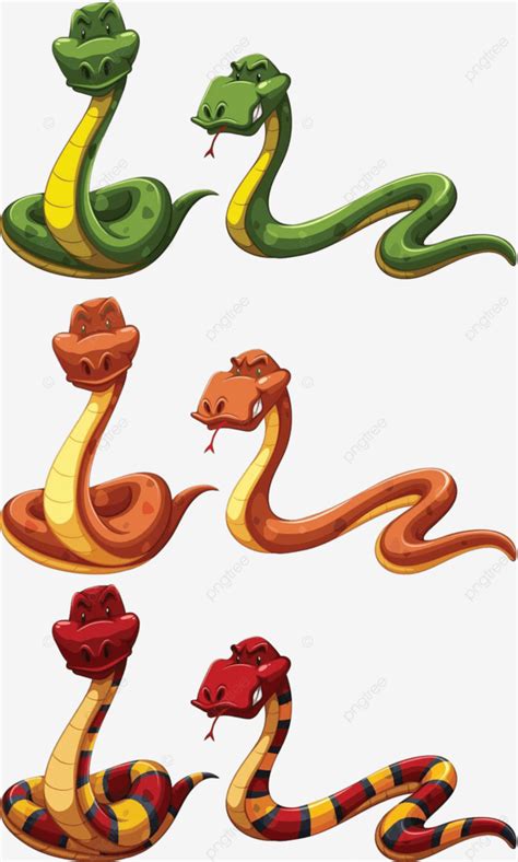 Snakes Illustration Clipart Collection Vector Illustration Clipart