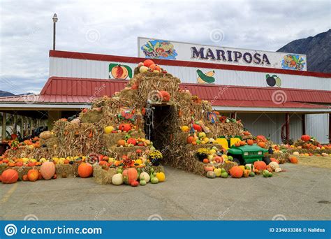 Keremeos Fruit Stand Pumpking Patch Farmers Market Editorial Photo ...