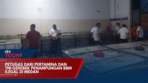 Personel Gabungan Gerebek Gudang Bbm Ilegal Di Medan Labuhan Youtube