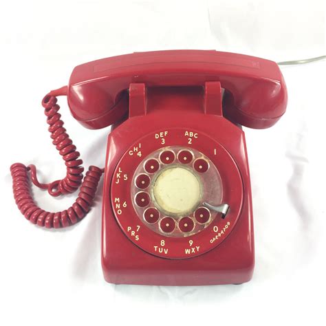 Red Rotary Phone C 1970 S WORKS In 2020 Phone Vintage Phones Rotary