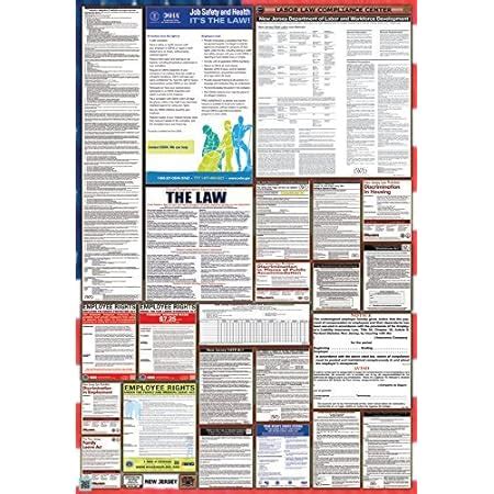 Amazon Nj Labor Law Poster Edition State Federal And Osha