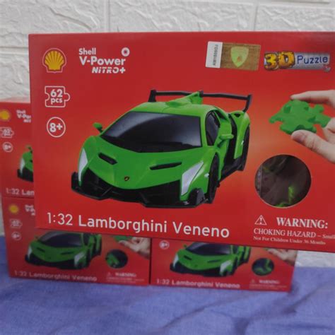 Shell V Power Nitro D Puzzle Car Toy Lamborghini Veneno Lego