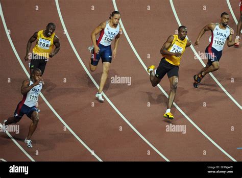 Usas Tyson Gay Wins Gold In The Metres Hi Res Stock Photography And Images Alamy