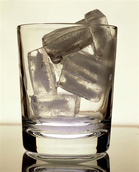 View Of A Glass Of Ice Cubes 1 Photograph By Adrienne Hart Davisscience Photo Library Fine