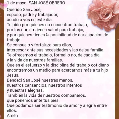 Oh Glorioso Patriarca Bendito San Jose Que No Hara Dios Por Su Padre