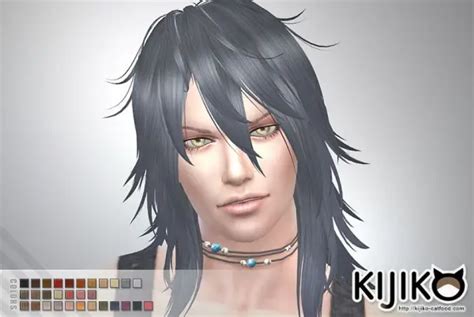 Sims 4 Hairs Kijiko Sims Shaggy Hair Long Hair Version For Him