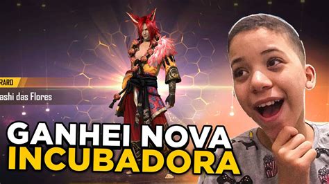 Ganhei A Nova Incubadora Completa Do Free Fire Youtube