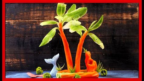 Art Carvings Of Fruits And Vegetables Sculpture Banana Bush Carving