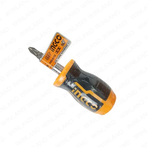 Ingco By Winland Super Select In Stubby Screwdriver Set Akisds