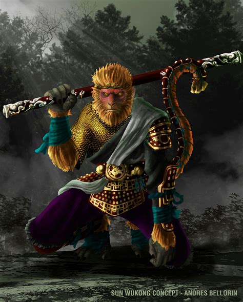 Sun Wukong By Andresbellorin Art On Deviantart