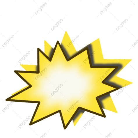 Yellow Starbursts Clipart Hd Png Yellow Cartoon Style Starburst