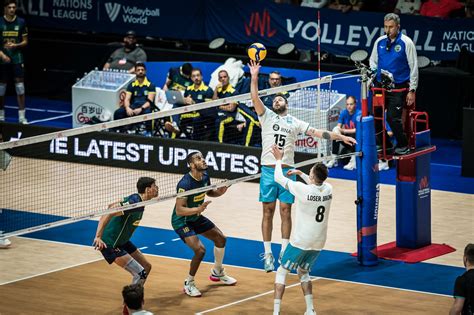 VNL En Un Partido Parejo Finalmente Fue Para Brasil Frente A La