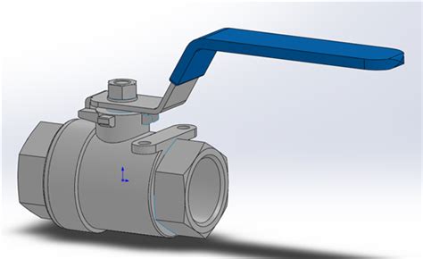 球阀3d模型下载三维模型solidworks模型 制造云 产品模型