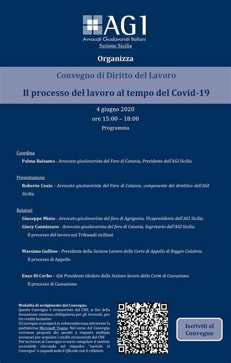 Agi Il Processo Del Lavoro Al Tempo Del Covid