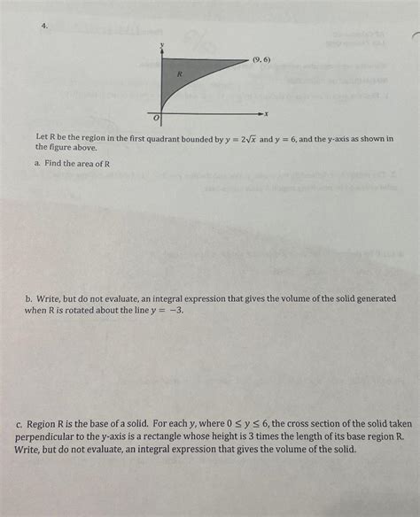 [solved] Let R Be The Region In The First Quadrant Bounde