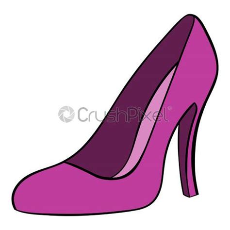 Mujer Zapatos Icono Icono De Dibujos Animados Vector De Stock