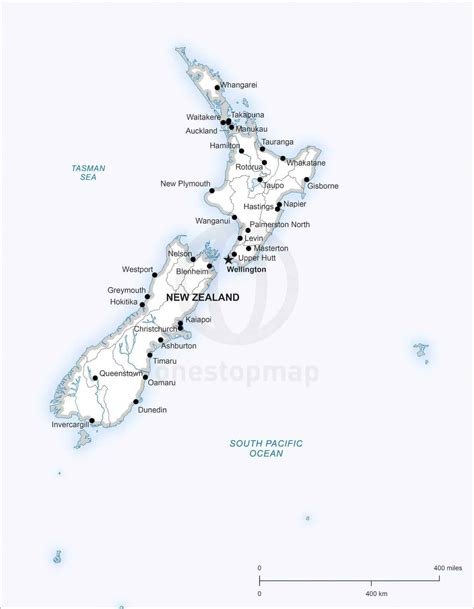 Map of New Zealand political | One Stop Map