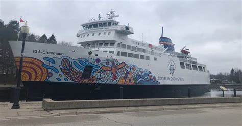 Chi Cheemaun Arrives In Owen Sound Harbour Ahead Of Ferry Season 560 Cfos