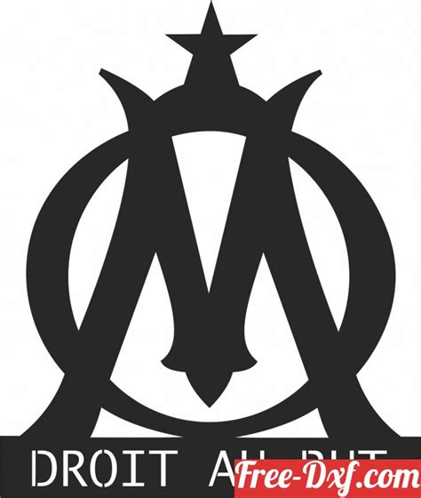 Download Logo Marseille football zAGct High quality free Dxf file