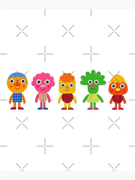 "noodle and pals characters" Poster for Sale by kawaiiMar | Redbubble