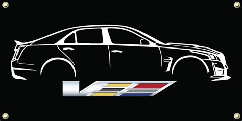 Cadillac Cts V Sedan Vinyl Wall Banner Etsy