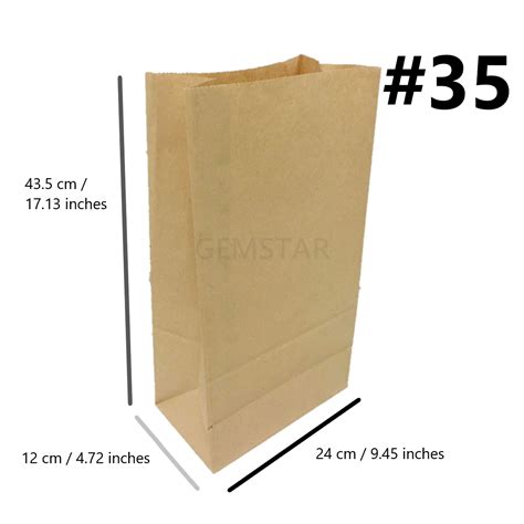 Kraft Paper Bag Sizes 16 45 50pcs Order Lazada Ph