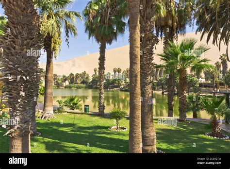 Huacachina Desert Oasis Ica Peru Stock Photo Alamy